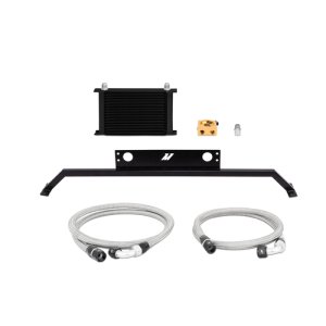 Ford Mustang Oil Cooler Kit - Mishimoto - 25-row stacked-plate - Silver - `11-`14