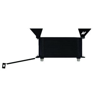 Ford Mustang Oil Cooler Kit - Front - Mishimoto - Thermostatic - Black - `15-`17