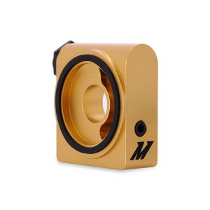 Ford Mustang Oil Cooler Kit - Front - Mishimoto - Thermostatic - Silver - `15-`17