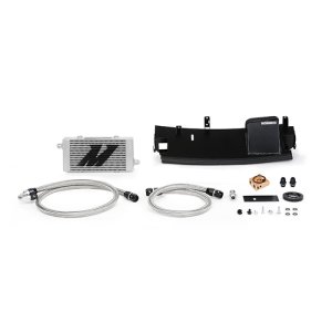 Ford Focus RS Oil Cooler Kit - Front - Mishimoto - Thermostatic - Silver - `16-`18