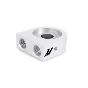 Honda S2000 Oil Cooler Kit - Front - Mishimoto - 19-row Thermostatic - Silver - `00-`03