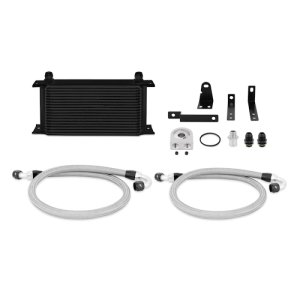 Honda S2000 Oil Cooler Kit - Front - Mishimoto - 19-row Thermostatic - Silver - `00-`03