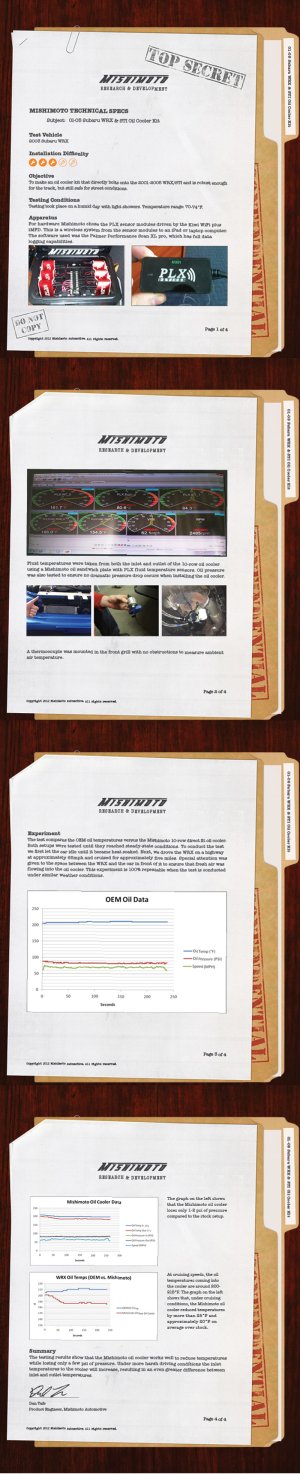 Subaru Impreza Oil Cooler Kit - Front - Mishimoto - MMOC-WRX-01 - Stealth black or silver - `02-`05