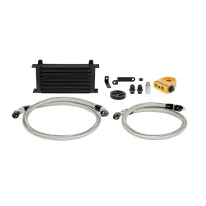 Subaru Impreza Oil Cooler Kit - Front - Mishimoto - Standard or Thermostatic Plate - Silver or Black - `08-`14