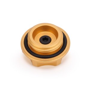 Subaru Impreza Oil Filler Cap - Mishimoto - Billet CNC-Machined Aluminum - Gold - `99-`01