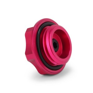 Subaru Baja Oil Filler Cap - Mishimoto - Billet CNC-machined, Limited Edition - Pink - `03-`06