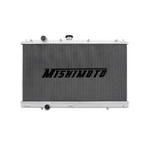 Mitsubishi Evolution Radiator - Mishimoto - Aluminum, Dual Core - Brushed aluminum - `96-`00
