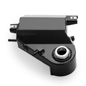 Ford F-350 Super Duty Engine Coolant Reservoir - Mishimoto - Aluminum Degas Bottle - Black - `03-`07