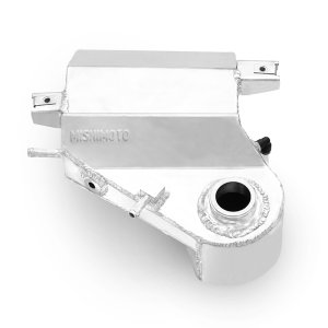 Ford F-250 Super Duty Aluminum Degas Bottle - Mishimoto - TIG-welded/Ford 6.0L Powerstroke - Polished - `03-`07