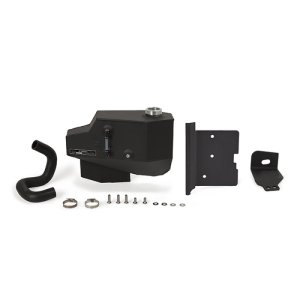 Ford Powerstroke Degas Tank - Mishimoto - Aluminum - Micro-Wrinkle Black - `08-`10