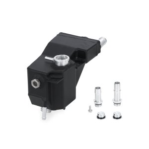 Ford F-350 Engine Coolant Reservoir - Mishimoto - Secondary Expansion Tank, Aluminum Construction - Micro-Wrinkle Black - `11-`27