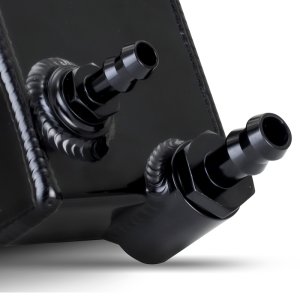 Pontiac G8 Power Steering Reservoir Tank - Mishimoto - Aluminum, -6 ORB, -8 ORB fittings - Black - `08-`09