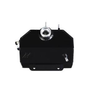Ford Mustang Coolant Expansion Tank - Mishimoto - Aluminum with Baffles - Black - `15-`23