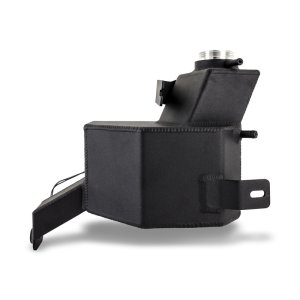 Ram Cummins Engine Coolant Reservoir - Mishimoto - Aluminum Degas Tank - Black - `13-`18