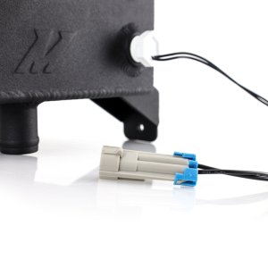 Ram Cummins Engine Coolant Reservoir - Mishimoto - Aluminum Degas Tank - Black - `13-`18