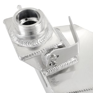 RAM 2500/3500 Coolant Reservoir - Mishimoto - Aluminum Degas Tank - Natural - `13-`18