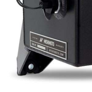 Ram Cummins Coolant Reservoir - Mishimoto - Aluminum Degas Tank - Black - `19-`27