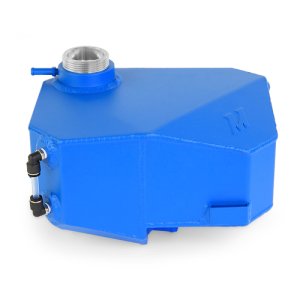 Ford Focus Coolant Reservoir - Mishimoto - Aluminum Expansion Tank - Wrinkle Blue - `13-`18