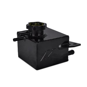 Subaru Impreza Coolant Expansion Tank - Mishimoto - Aluminum, TIG-welded, 50% greater capacity than stock - Polished Silver/Anodized Black - `02-`05