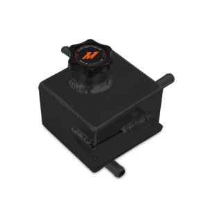 Subaru Impreza Coolant Expansion Tank - Mishimoto - Aluminum, TIG-welded, 50% greater capacity than stock - Polished Silver/Anodized Black - `02-`05