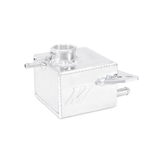 Subaru WRX STI Coolant Expansion Tank - Mishimoto - Aluminum, TIG-welded, 50% greater capacity than stock - Polished Silver/Anodized Black - 2010