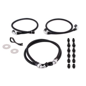 Chevrolet Duramax Transmission Cooler Line Kit - Mishimoto - High-strength nylon braid with -10AN fittings - `01-`05