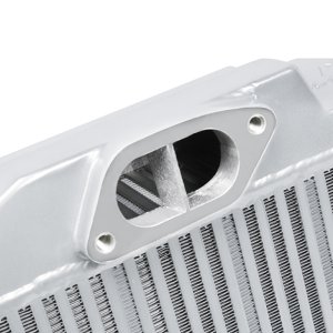 Subaru Impreza Intercooler - Top-Mount - Mishimoto - Powder Coated + High Heat Transfer - Silver & Black - `08-`14