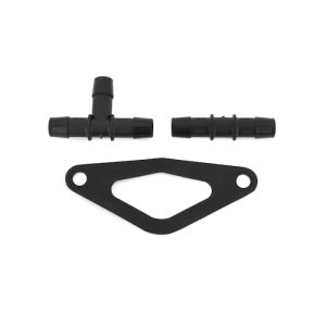 Subaru Impreza Intercooler Kit - Top Mount - Mishimoto - Powder Coated Black & Red Hoses - Black - `02-`05