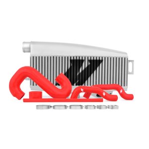 Subaru Impreza Intercooler Kit - Mishimoto - Top Mount - Silver & Red Hoses - `02-`05