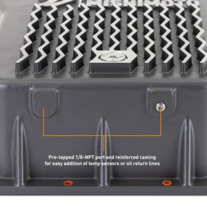 GMC Sierra Transmission Pan - Mishimoto - Aluminum, Cast, High-Performance - Gunmetal Gray - `01-`19 GMC Sierra Transmission Pan - Mishimoto - Aluminum, Cast, High-Performance - Gunmetal Gray - `01-`19