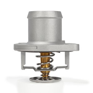 Ford Powerstroke Thermostat + Housing - Mishimoto - High-Temperature, Cast Aluminum - `03-`07