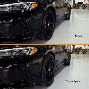 Honda Civic Type R Wheel Spacers - Mishimoto - 5x120, 64.1mm Center Bore, M14 x1.5, 10mm Thick - Black - `17-`21