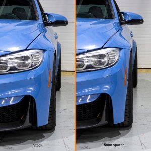 BMW M3 Wheel Spacers - Mishimoto - Black - `15-`20