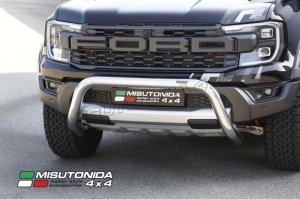 Ford Ranger Raptor Front Bumper Bar - 76mm  - Chrome