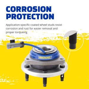 Honda CR-V Hub Assembly - Rear - Moog - Superior Materials, Quad Lip Seal Design, Corrosion Protection - `12-`16