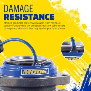 Ford F-250 Super Duty Wheel Bearing and Hub Assembly - Front - Moog - `17-`22