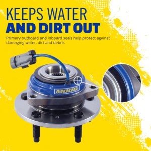 Ram 2500 Wheel Bearing and Hub Assembly - Front - Moog - `19-`22