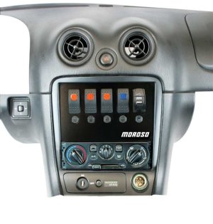 Mazda Miata Dash Switch Plates - Moroso - Radio Pocket Block Off Plate With Switches - `99-`04