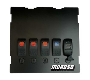 Mazda Miata Dash Switch Plate - Moroso - Radio/HVAC Pocket Block Off - `99-`04