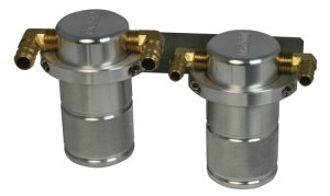 Subaru WRX STI Oil Catch Can - Moroso - Air/Oil Separator, Small Body, Billet Aluminum - `04-`07