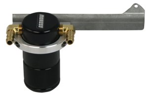 Ford Focus ST Oil Catch Can - Moroso - Small Body - Billet Aluminum - Black - `13-`18