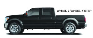 Chevrolet Suburban Side Steps - N-Fab - Wheel to Wheel Nerf-Step - Gloss Black - `00-`06