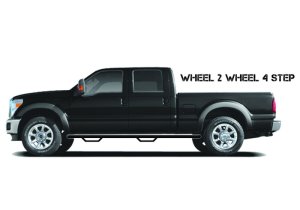 GMC Yukon XL Side Steps - N-Fab - Wheel to Wheel Nerf-Step - Gloss Black - `00-`06