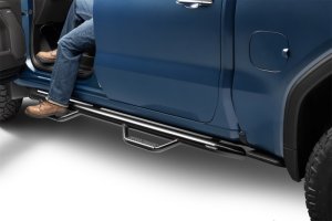 GMC Sierra 2500 HD Nerf Step Bar (2 Steps per Side) - Cab Length - N-Fab - NFB Nerf Step - Gloss Black - `20-`24