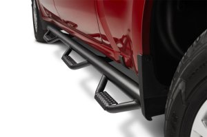 Dodge Ram 2500 SLT Nerf Bars - N-Fab - Wheel-to-Wheel with Bed Access (3 Steps per Side), 3 in. Main Tube Diameter - Textured Black - `02-`09