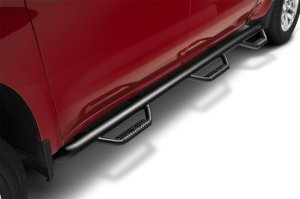 Dodge Ram Nerf Bars - N-Fab - Wheel-to-Wheel with Bed Access (3 Steps per Side), 3 in. Main Tube Diameter - Textured Black - `02-`08
