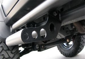 Ram 1500 RKR Step System - Cab Length - N-Fab - 1.75 in. Rails - Textured Black - `15-`18