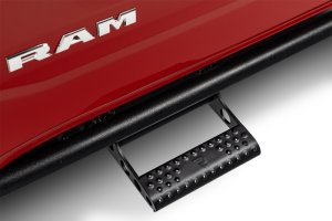 Ram 1500 Crew Cab Step Nerf Bar - Cab Length - N-Fab - RKR Step System - 1.75 in. Rails - Textured Black - `19-`24