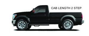 Dodge Ram 2500 SLT Nerf Step - Cab Length - N-Fab - 3in - Textured Black - `94-`02