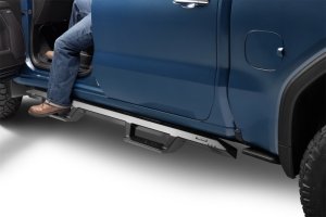 Chevrolet Silverado 2500 Nerf Bars - Cab Length - N-Fab - EpYx Step System - Textured Black - `20-`24